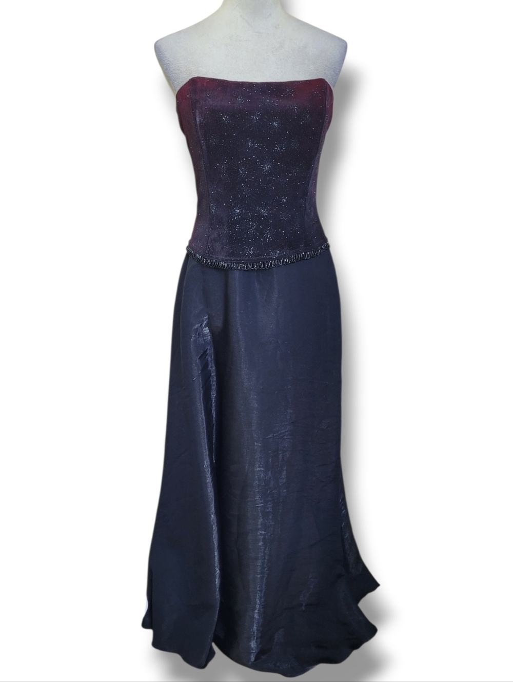 Scott McClintock Vintage Formal Strapless Maxi Dress - Picture 1 of 8